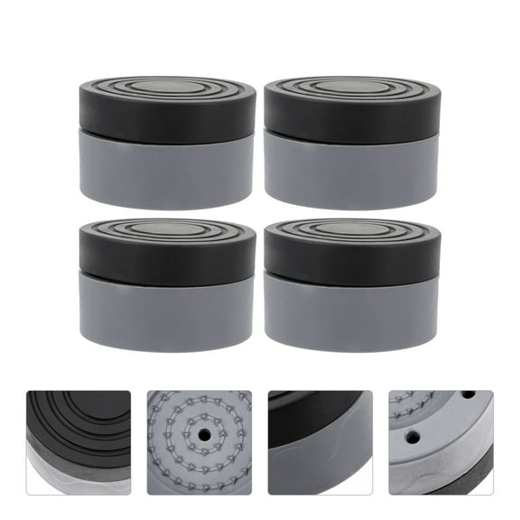 GOOHOCHY 4-Pack Indoor Washing Machine Leg Pads with Heightening PVC Protectors for Washer Stability and Floor