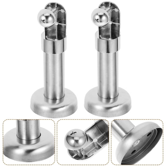 GOOHOCHY  4 Pcs Bracket Toilet Partition Brackets Hardware Accessories
