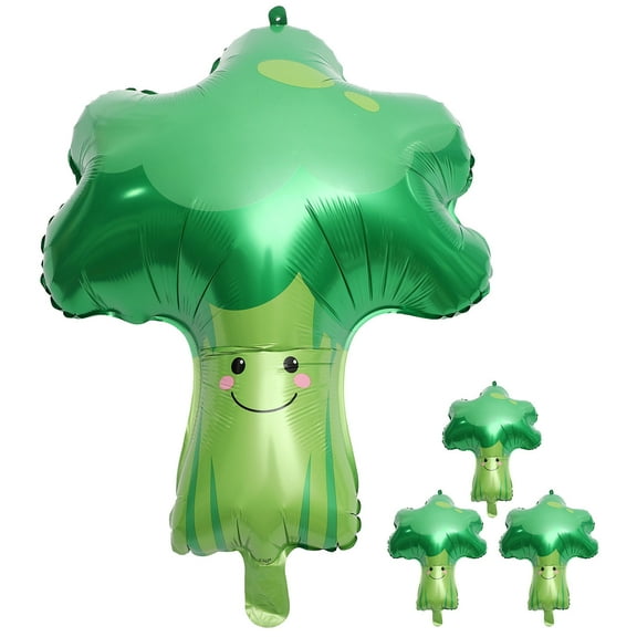 GOOHOCHY 4 Pcs Broccoli Balloon Vegetable Shape Balloons Vegetable Balloons M