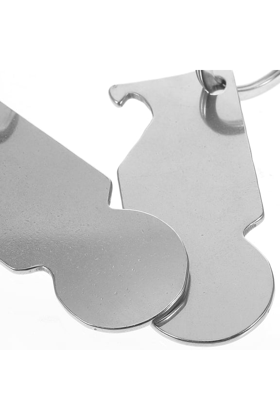 4Pcs Universal Metal Shopping Trolley Token Keychain for Cart and Office Supplies