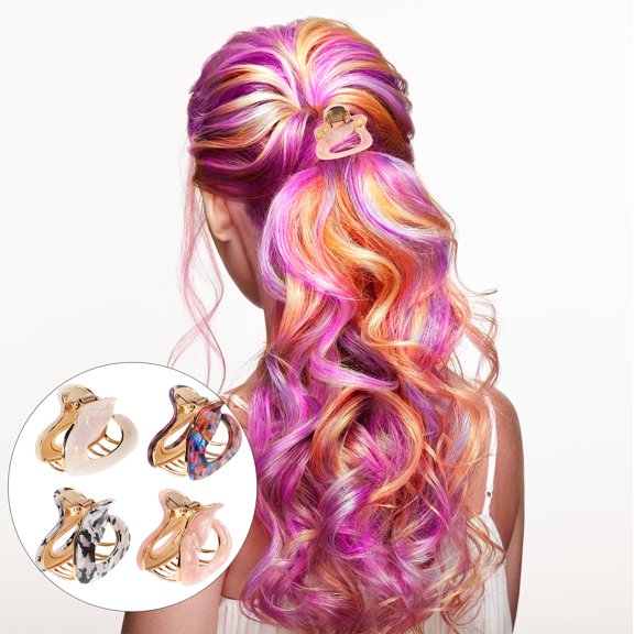 GOOHOCHY  4 Pcs Fancy Hair Clips for Women Headgear Gripper Child