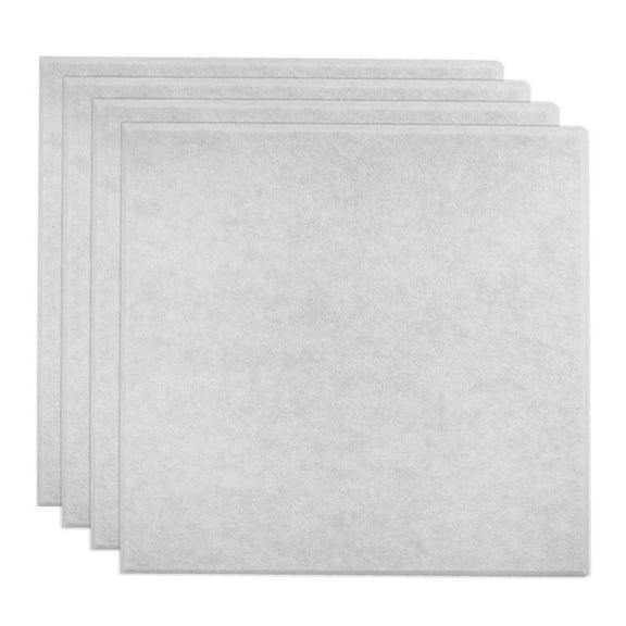GOOHOCHY 4 Pcs Felt Stickers Cork Board 30.00X30.00X1.00CM Light Grey