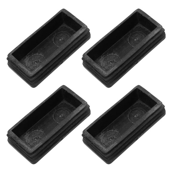 GOOHOCHY  4 Pcs Ladder Feet Covers Chair Leg Protectors Ladders Stair Pads Black