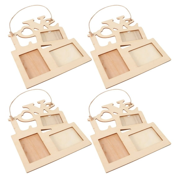 GOOHOCHY 4 Pcs Picture Frames Collage Wall Decor DIY Photo Child