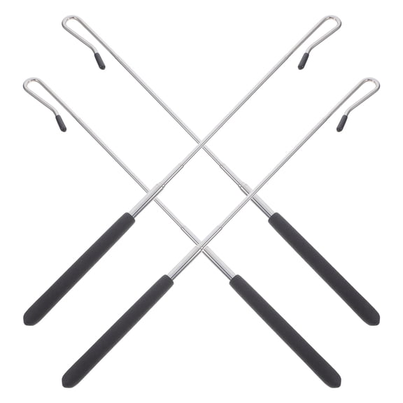 Mobutofu 4-Pack Adjustable Metal Puppet Control Rods, Handheld Manipulation Sticks for Puppetry, Theater, Stage Performance