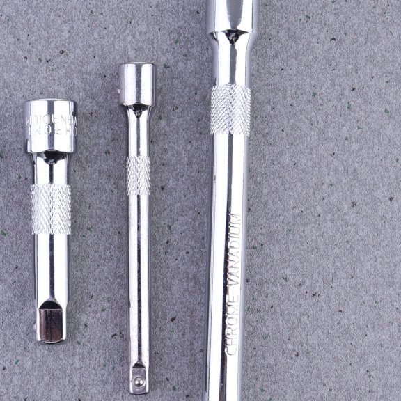 GOOHOCHY 4-Piece Ratchet Socket Extension Set with Wobble Bar and Hand Adjustment Tool for Automotive and Mechanical Use