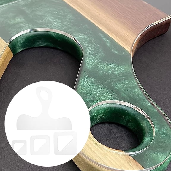 GOOHOCHY  4 Pcs Reusable Cut Board Handle Stencils Charcuterie Handles