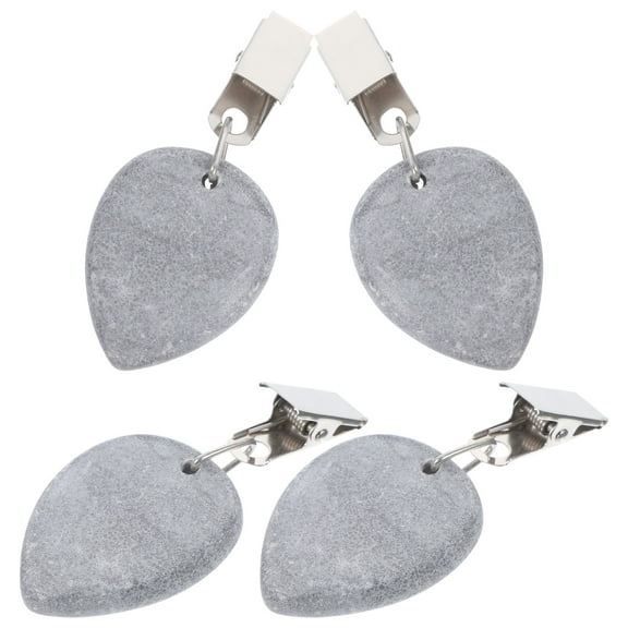 GOOHOCHY 4 Pcs Reusable Table Cloth Weight Decorative Tablecloth Weights Black