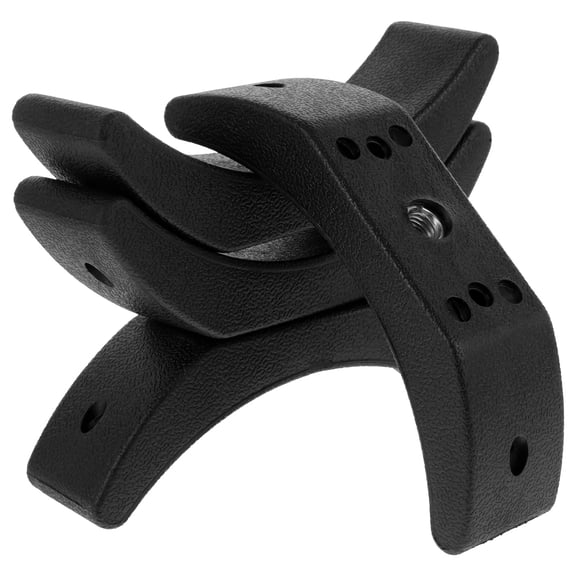 GOOHOCHY  4 Pcs Rubber Dumbbell Bracket Adjustable Dumbbells Fitness Equipment Black