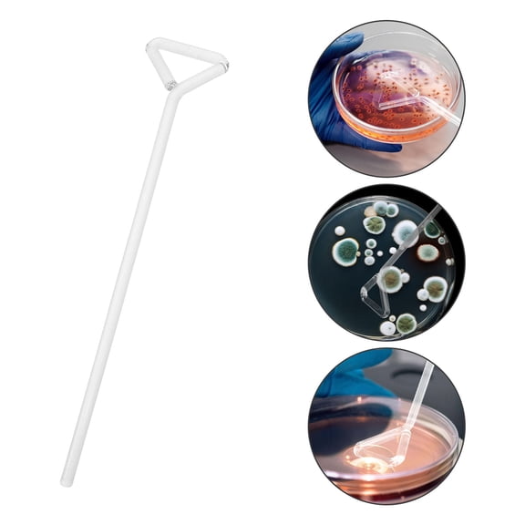 GOOHOCHY Lab Cell Tool Glass Cell Spreader Transparent 4Pcs for Laboratory Tools