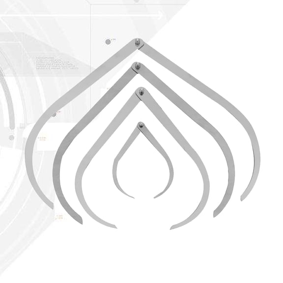 GOOHOCHY  4 Pcs Sculpture Calipers Ceramics Tools Clay Measuring Pottery