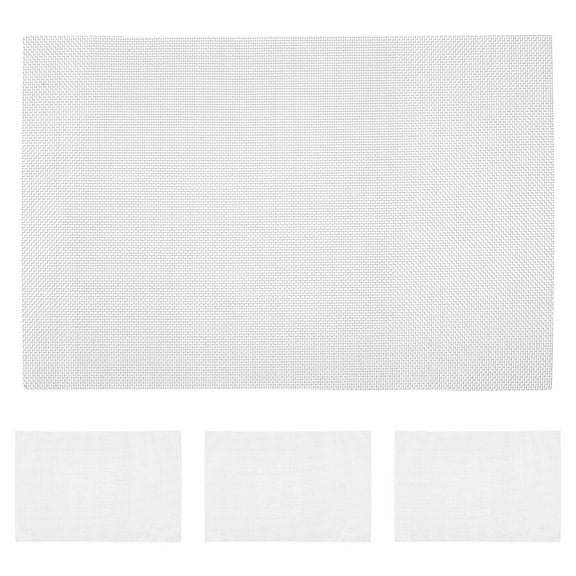 GOOHOCHY 4 Pcs Seed Tray Pad Square Watering Microgreens Germination Mesh Silver