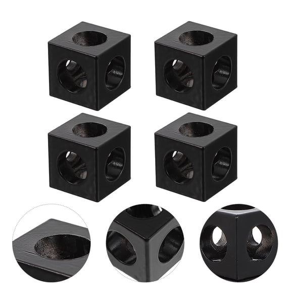 GOOHOCHY  4 Pcs Shaped Aluminum Extrusion Clamp Corner Connector Rust-resistant Bracket