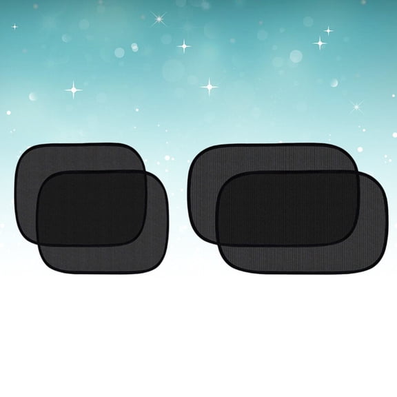FUTUREORYY 4pcs Car Window Sunshade Sun Glare Protector For Windows For Pets Easy Installation Black