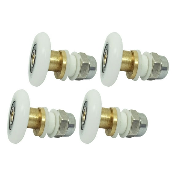 GOOHOCHY Shower Door Wheel Removal Kit Bathroom Door Rollers Multi 4Pcs Nylon