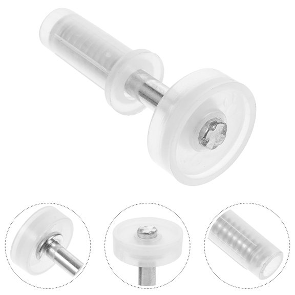 GOOHOCHY 4 Pcs Sliding Door Hardware Installation Bi-fold Hinges White