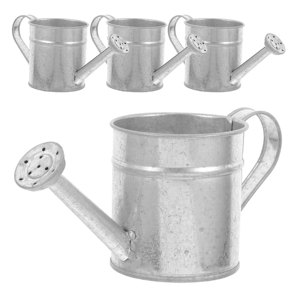 GOOHOCHY Set of 4 Small Decorative Iron Buckets for Flowers, 15.5x6.8x6.2 cm, Garden and Home Decor