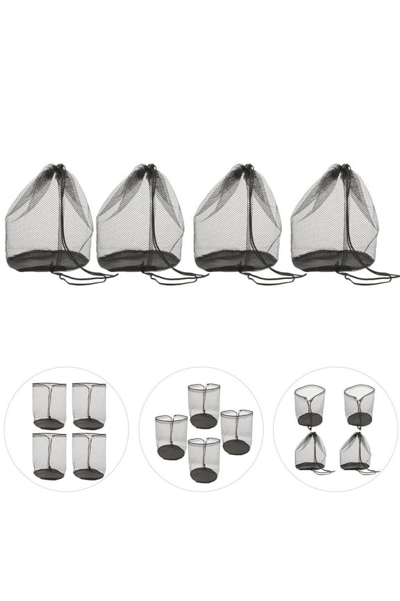 Mesh Net Bags Cone Mesh Bags Nylon Black 1Set