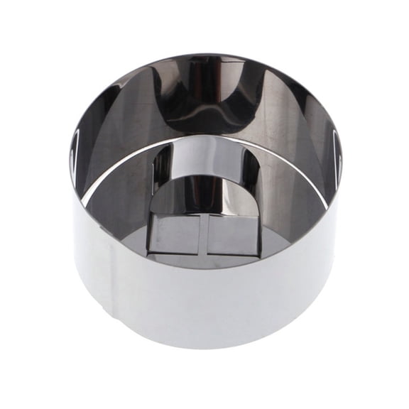 GOOHOCHY 4 Pcs Steel Even Stainless Mousse Mold Environmentally Friendly Cake Push Board