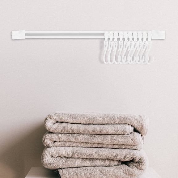 GOOHOCHY 4 Sets Wall-Mounted Hanger Rack Slide Rail Hook Kitchen Rail Rack with S Hooks for Hanging Utensils Pots and Pans Multi-purpose Rail Hanger for Kitchen Cabinet