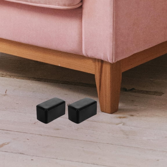 GOOHOCHY 40 Pcs Furniture Leg Covers Bar Stool Floor Protectors Black