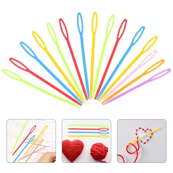 GOOHOCHY Large Tapestry Needle Assorted Color 40pcs for Crafts and Needlework Supplies