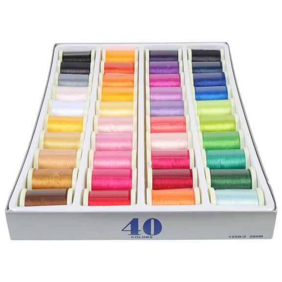 GOOHOCHY 40 Rolls Sewing Kits Assorted Color For Diy Craft And Decoration