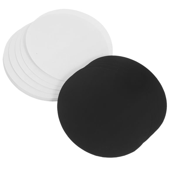GOOHOCHY 40 Sheets Round Card Paper for Students, 17x17 cm, Craft Paper for School Projects and Art Activities
