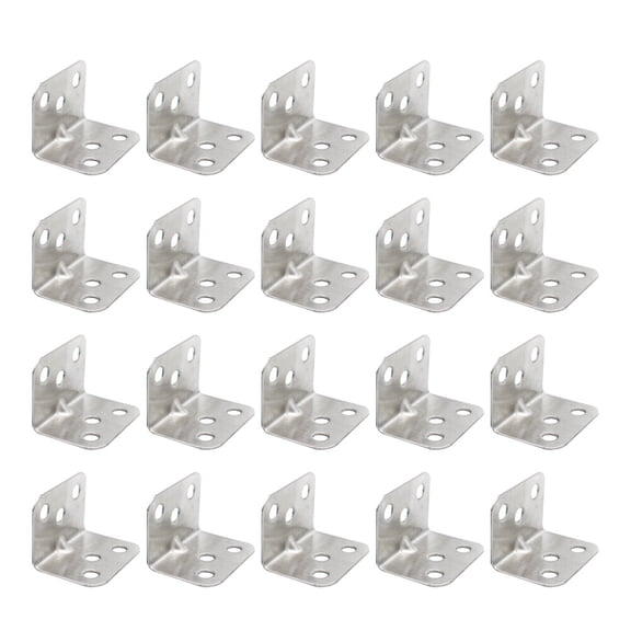 GOOHOCHY Shelf Mounting Brackets Shelf Bracket Metal 40Pcs Right Angle
