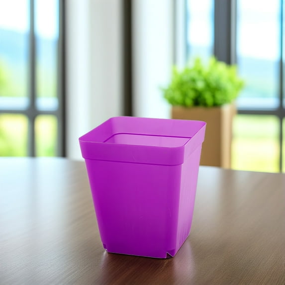 GOOHOCHY  48 Pcs Plastic Matte Flower Pot Outdoor Garden Indoor Colorful