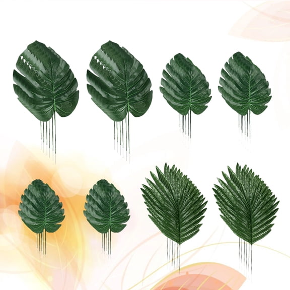 GOOHOCHY 48pcs Decorative Monstera Decoration Hawaii Party Monstera Decoration Green Plants Leaf