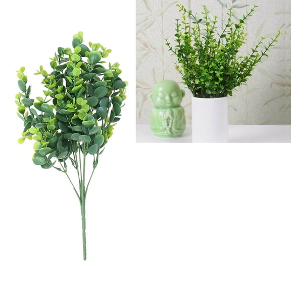 GETAJGHSD Simulation Eucalyptus Plants for Decor, Brighten Up Interior, 4Pcs