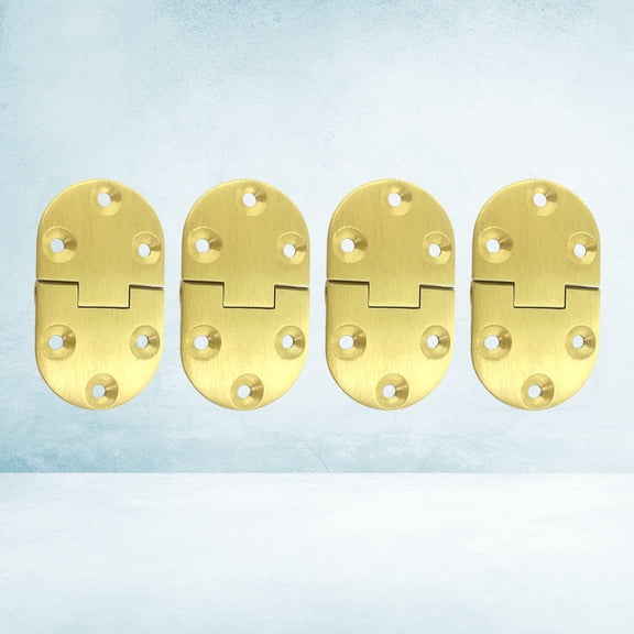 GOOHOCHY 4Pcs 90 Degree Hinge for Brass Hinge with Pure Copper Material 11.8*7.9in