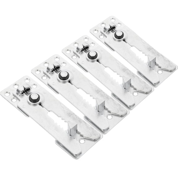 GOOHOCHY 4Pcs Couch Connecting Clamp Sectional Sofa Connectors Silver Iron for Practical Users in Living Rooms
