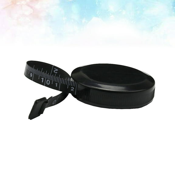 GOOHOCHY 4Pcs Mini 150cm Plastic Tape Measure Ruler Anti-Drop Tapeline Metric Scale Measuring Tape for Home Black