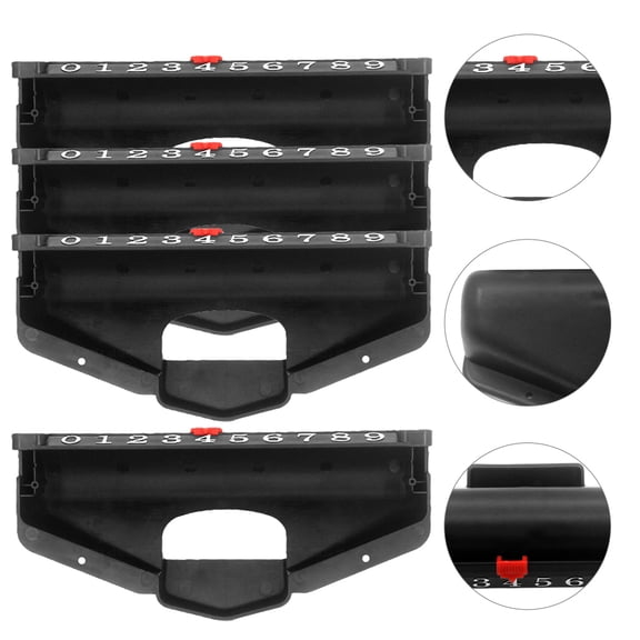 GOOHOCHY 4Pcs Safe Plastic Tabletop Hockey Score Keeper for Friends and Game .0x4.7in