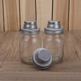 thumbnail image 1 of GOOHOCHY Wide Mason Jar Lids Shaker Lids Silver Stainless Steel 4PCS, 1 of 8