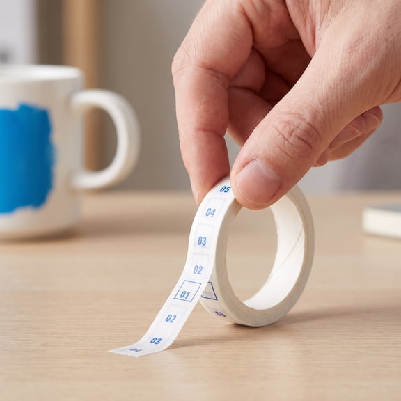 GOOHOCHY Washi Tape Set 4 Rolls for Journaling, Decorative Writable Tape for Office, Study, Daily Planning and Scheduling