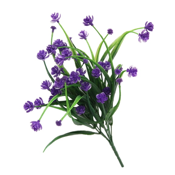 GOOHOCHY 4pcs Artificial Daffodils Flowers Simulation Greenery Shrubs Plants Plastic Wedding Home Decor (Purple)