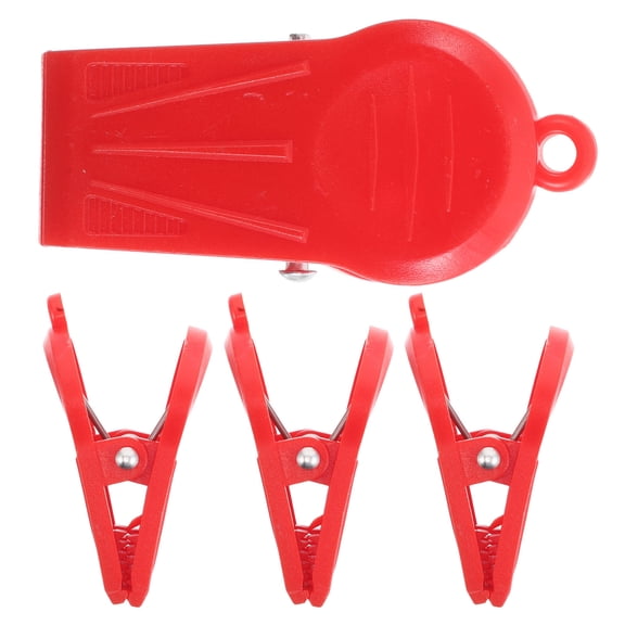 Mobutofu 4-Pack Red Safety Key Clips for Treadmill Replacement, Essential Home Gym Accessories