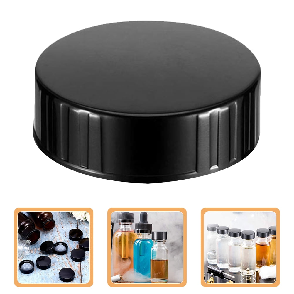 GOOHOCHY 4pcs Screw Cap Round Glass Bottles Cone Cap Reagent Bottle ...