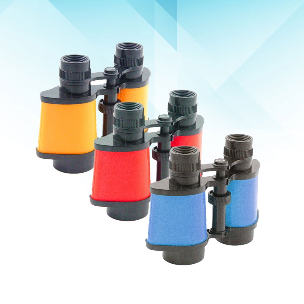 GOOHOCHY Binoculars Blue Plastic 4Pcs Set 1.8 x 1.8 x 5.8In