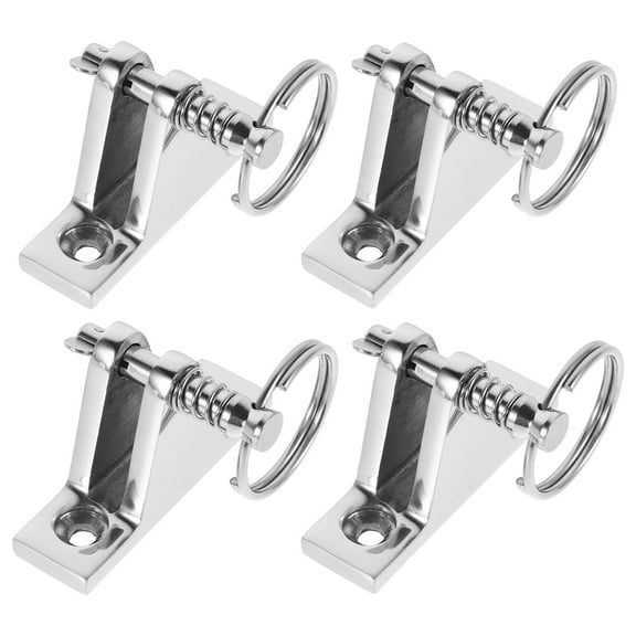 GOOHOCHY 4pcs Stainless Steel Bimini Top Hardware With Ring Tongue Pin Mount For Boat Sunshade Canopy Quick Installation For Deck And Kayak