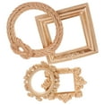 thumbnail image 1 of GOOHOCHY 4pcs Vintage Resin Picture Frames Mini Size Picture Frames for Home Decor Wedding Photo Booth Frames DIY Small Frame for Party, 1 of 8