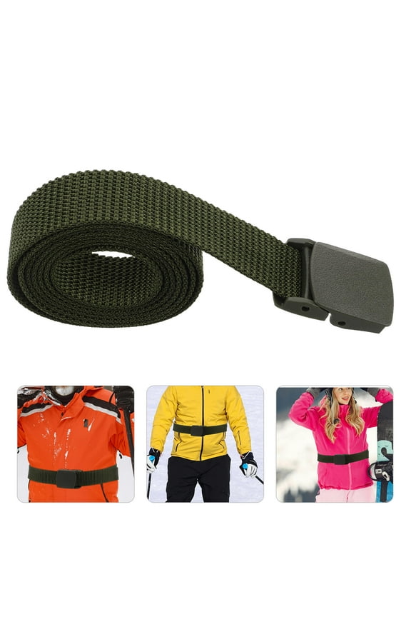 4pcs Outdoor Utility Web Belt for Men, Adjustable Nylon Canvas Waist Belt with Quick-Release Buckle for Hiking