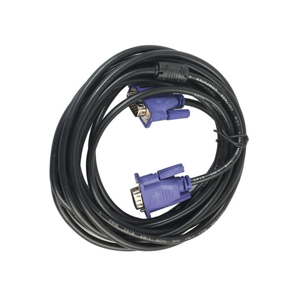 GOOHOCHY 5 Meters VGA Cable Male to Male Monitor Cable Video Adapter Cable with Ferrite Cores for Computer PC HDTV Projector Display