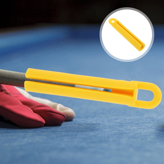 GOOHOCHY 5-Piece Billiard Cue Hanger Table Accessory with Yellow Key Poles for Cue Storage