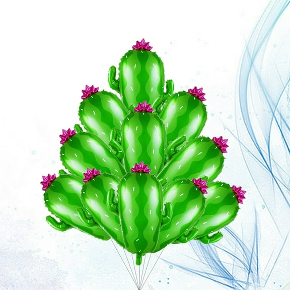 GOOHOCHY 5 Pcs Cactus Balloon Green Christmas Party Accessories