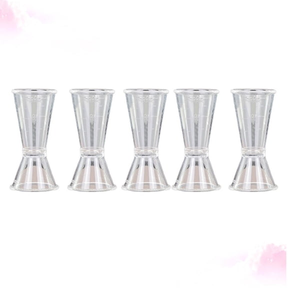 GOOHOCHY 5-Piece Mini Ounce Wine Measuring Cups Set for Mixed Drinks, Barware Cocktail Drink Measurer