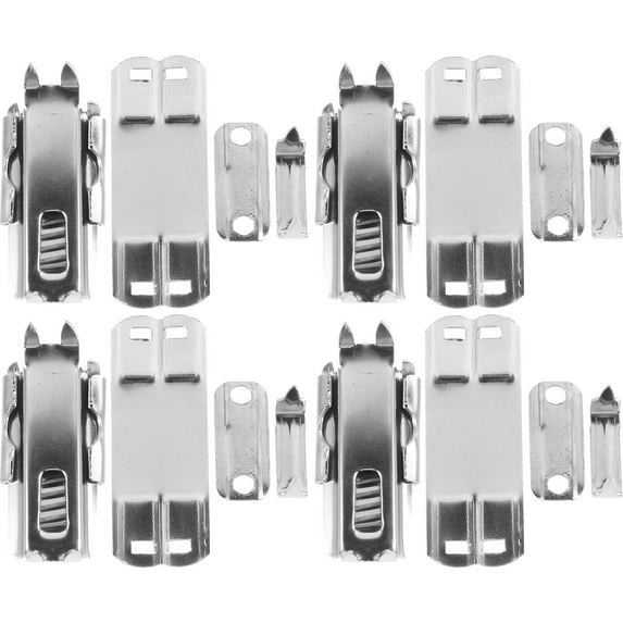 GOOHOCHY Adjustable Jeans Button Spring Adjustment Buckle Silver Stainless Steel 5pcs Versatile